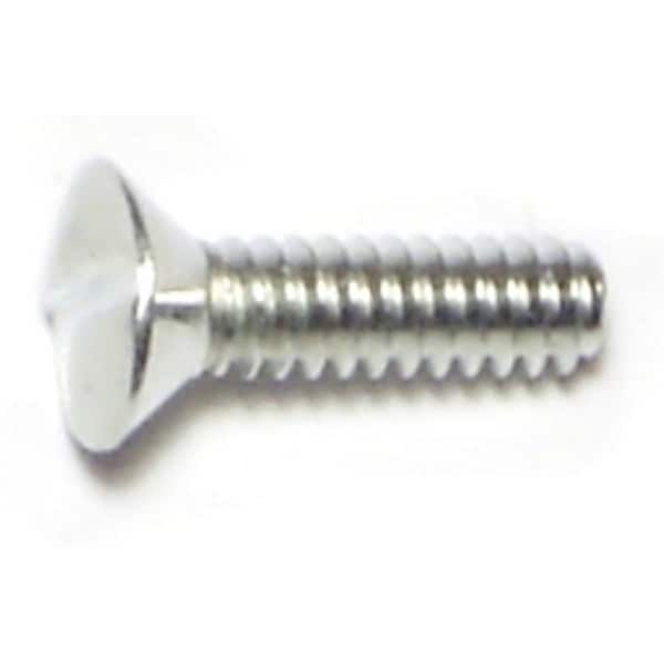 Midwest Fastener #6-32 x 1/2 in Slotted Oval Machine Screw, Zinc Plated Steel, 40 PK 70941 - main